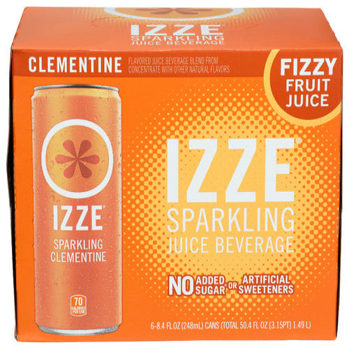 Izze Juice Sparkling Clementine 6Pk