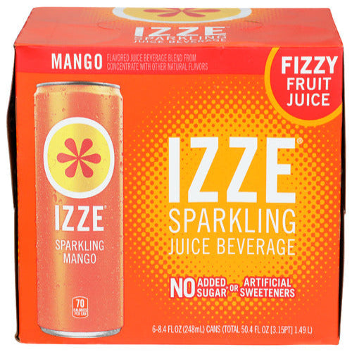 Izze Juice Sparking Mango 6Pk