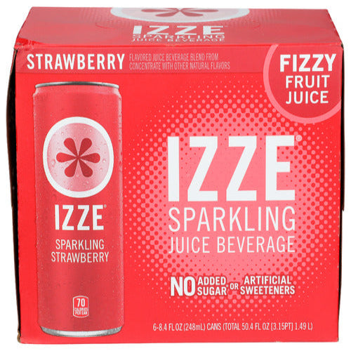 Izze Juice Sparkling Strawberry 6Pk